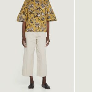 MaxMara cotton wide leg cropped pants